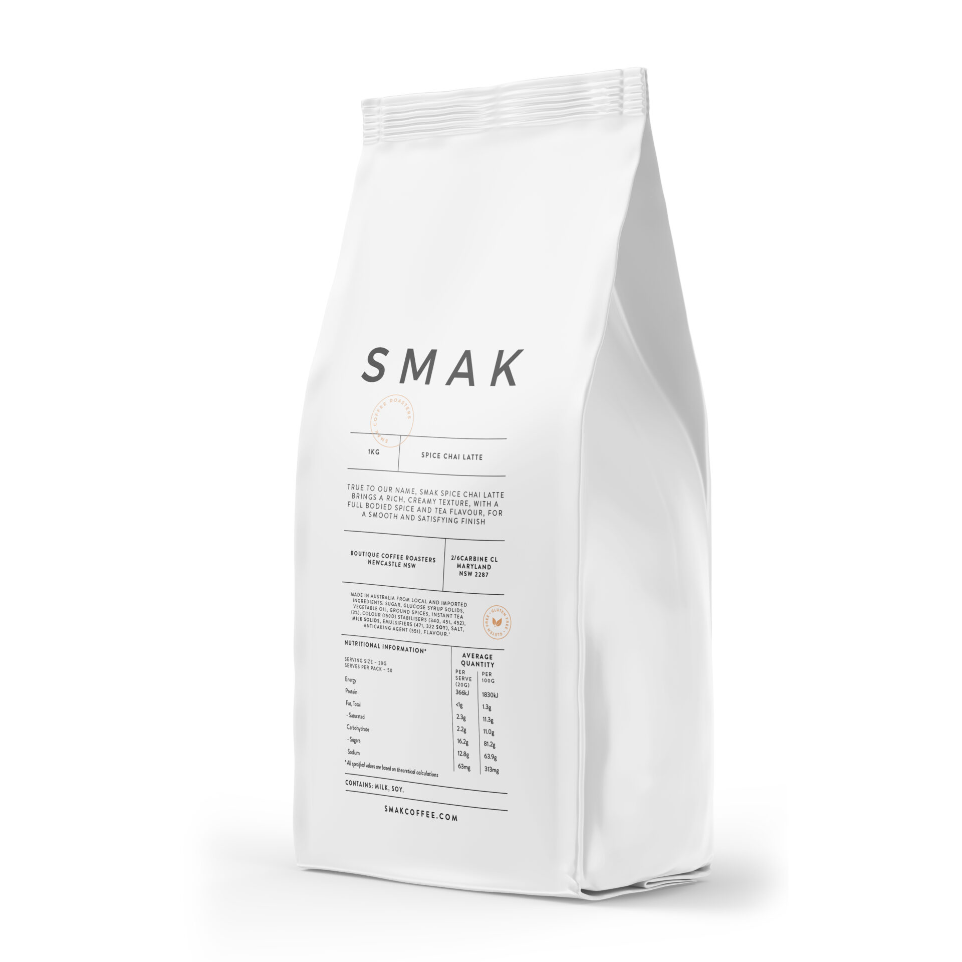 Spiced Chai Gluten Free - 1kg - SMAK Coffee